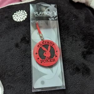 Playboy cellphone cell phone accessory phone charm 📱🐰 red poker chip